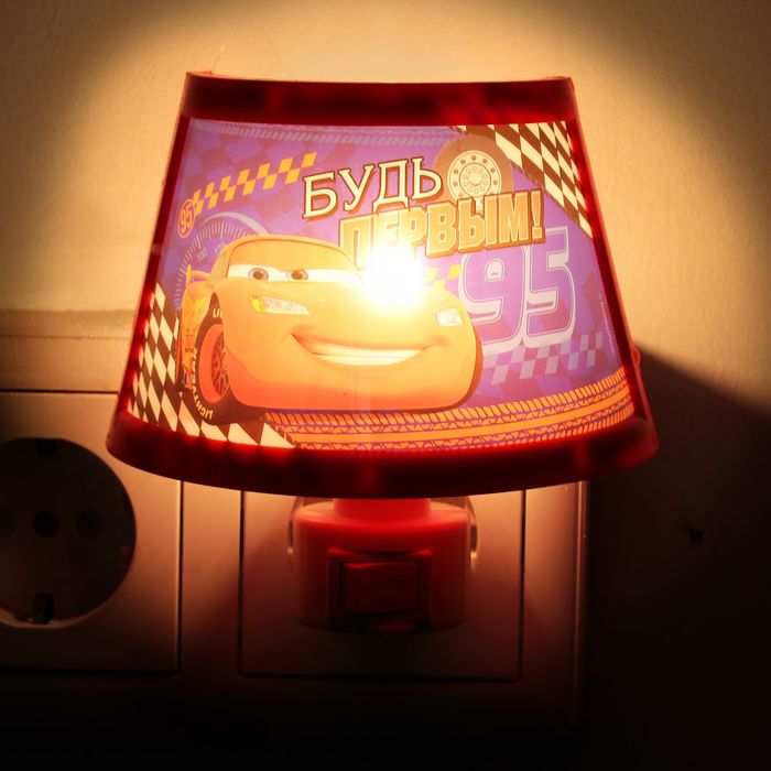 Ночник "Будь первым" Тачки, 10 х 11 см