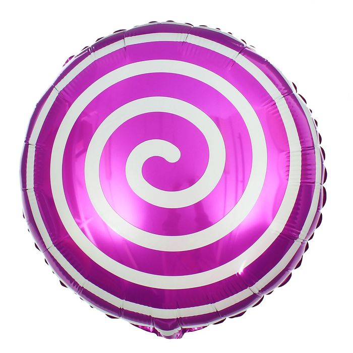Шар фольгированный 18" "Леденец", круг, цвет фиолетовый