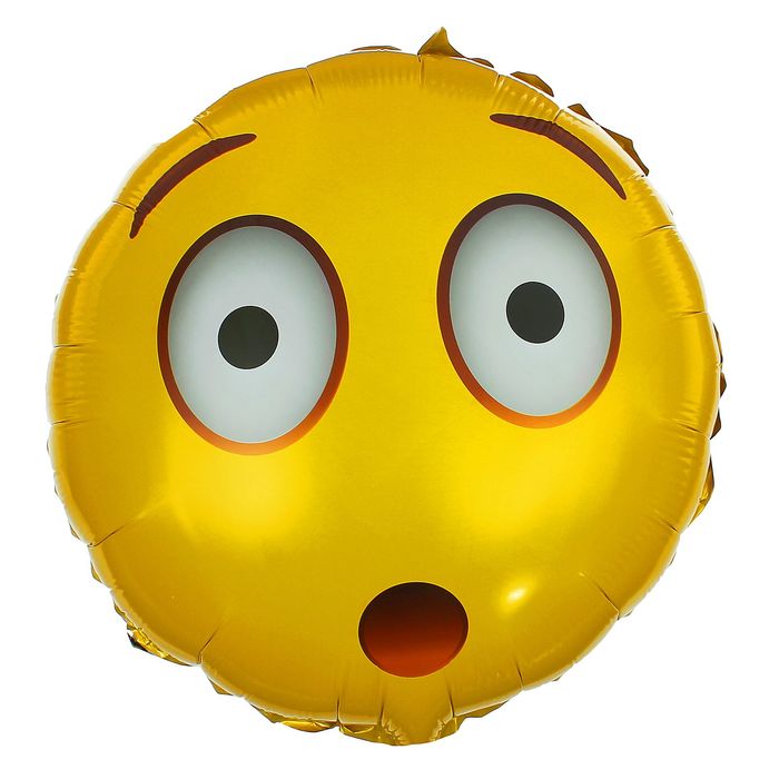 Шар фольгированный 18" "Смайл-сюрприз", круг