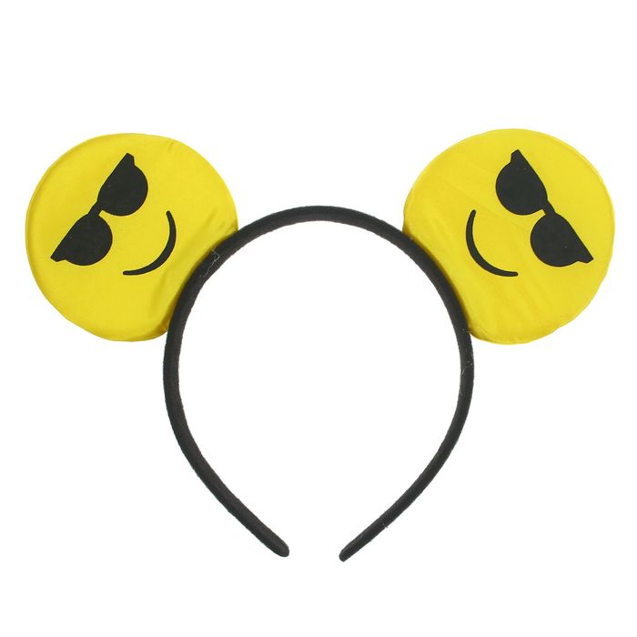 Карнавальный ободок "Смайл" в очках