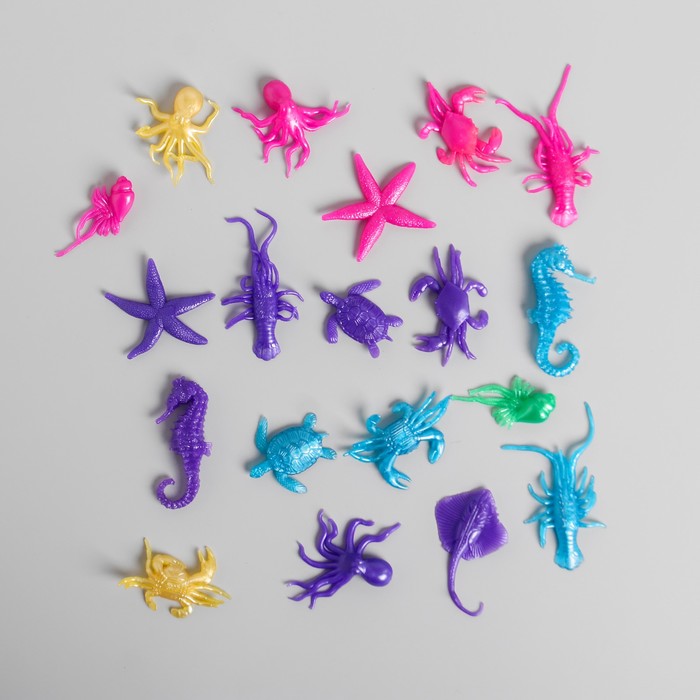 Липучка "Морские жители", цвета МИКС
