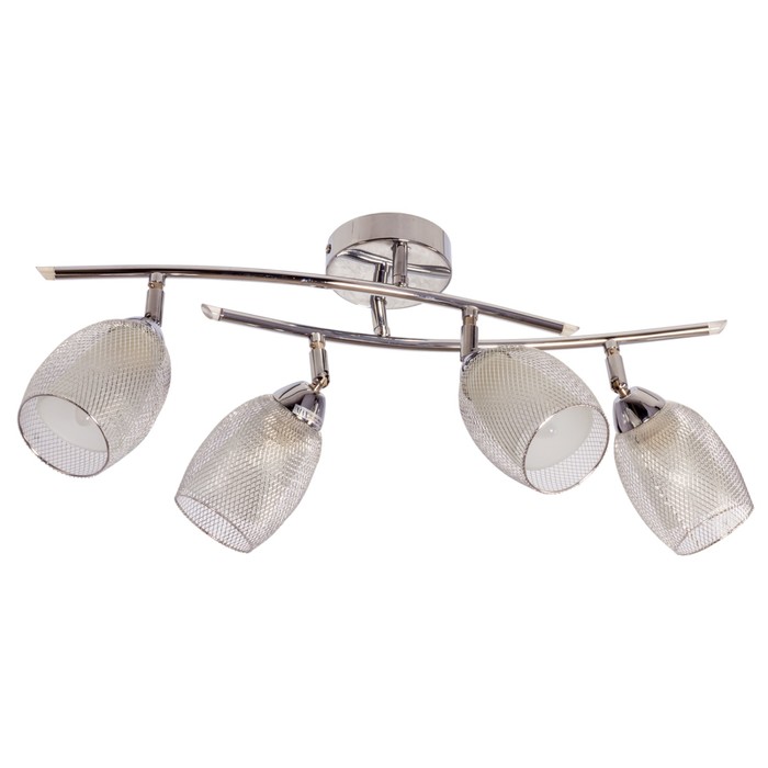 Люстра спот "Каринто" 4 лампы 40W E14 основание хром 72х10х28 см
