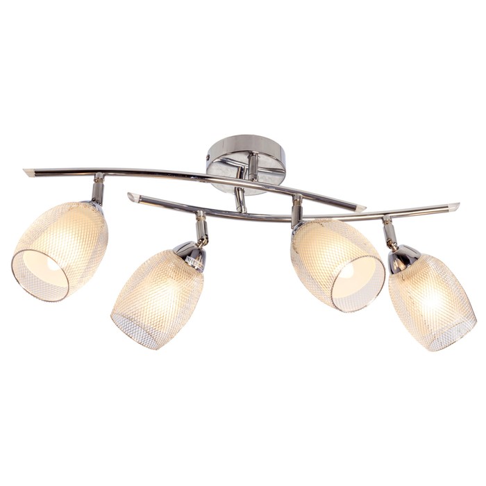 Люстра спот "Каринто" 4 лампы 40W E14 основание хром 72х10х28 см