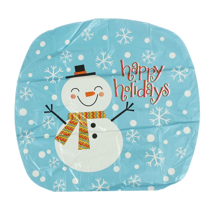 Шар фольгированный 18" "Снеговик счастливый",