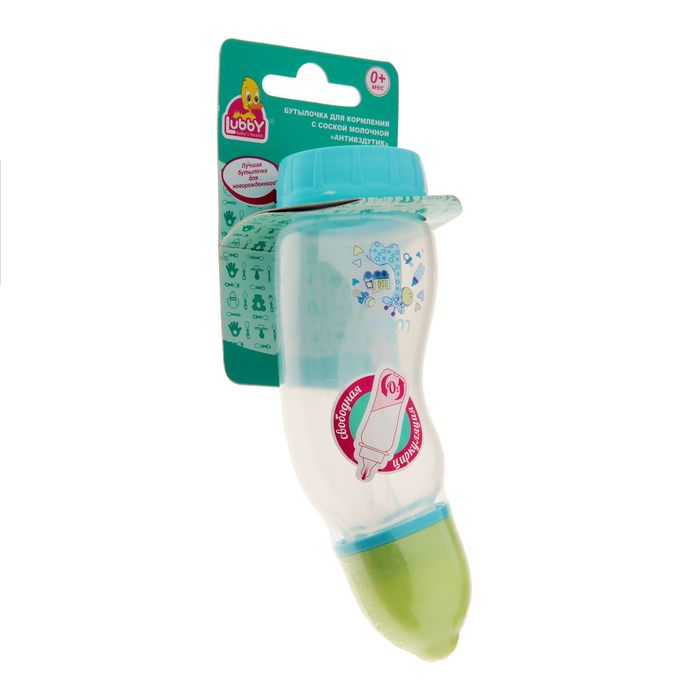 Бутылочка для кормления «Антивздутик», 250 мл, от 0 мес., цвета МИКС