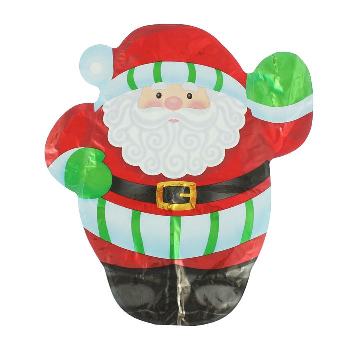 Шар фольгированный 12" "Санта Клаус", без палочки