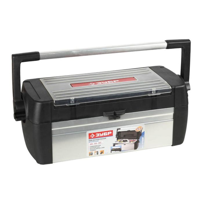 Ящик "ЗУБР" Профессионал МАСТЕРОВОЙ, металлический, для инструмента, 28"