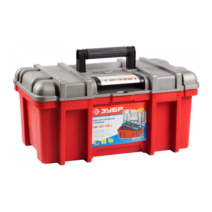 Ящик "ЗУБР" ЭКСПЕРТ ТХ 422, пластмассовый, для инструмента, 22"