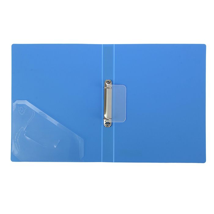 Папка на 2 кольцах А4 пластиковая, 20 мм, 1000 мкм Comix, внутренний карман, микс