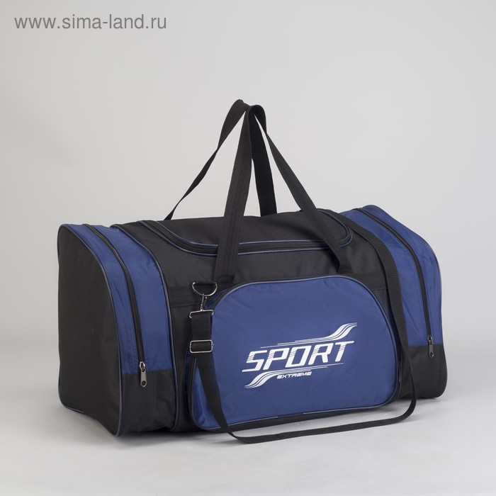 фото Сумка спортивная, отдел на молнии, наружный карман, цвет синий luris