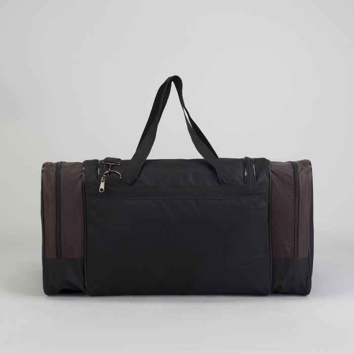 Сумка спортивная на молнии, 1 отдел, 1 наружный карман, цвет коричневый