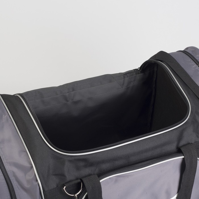 Сумка спортивная на молнии, 1 отдел, 1 наружный карман, цвет серый