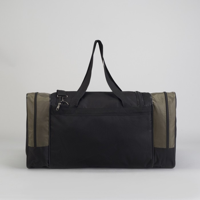 Сумка спортивная на молнии, 1 отдел, 1 наружный карман, цвет хаки