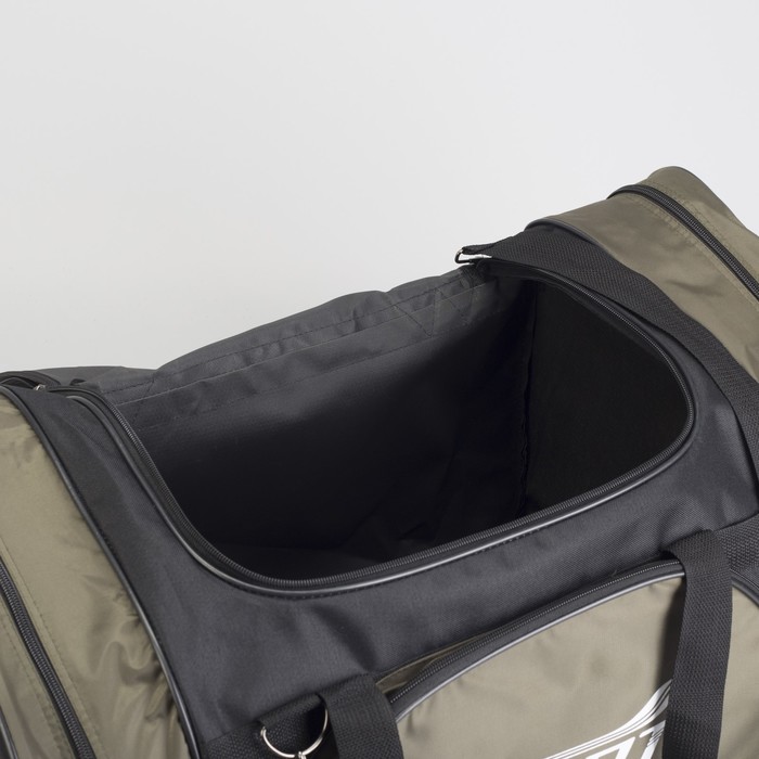 Сумка спортивная на молнии, 1 отдел, 1 наружный карман, цвет хаки