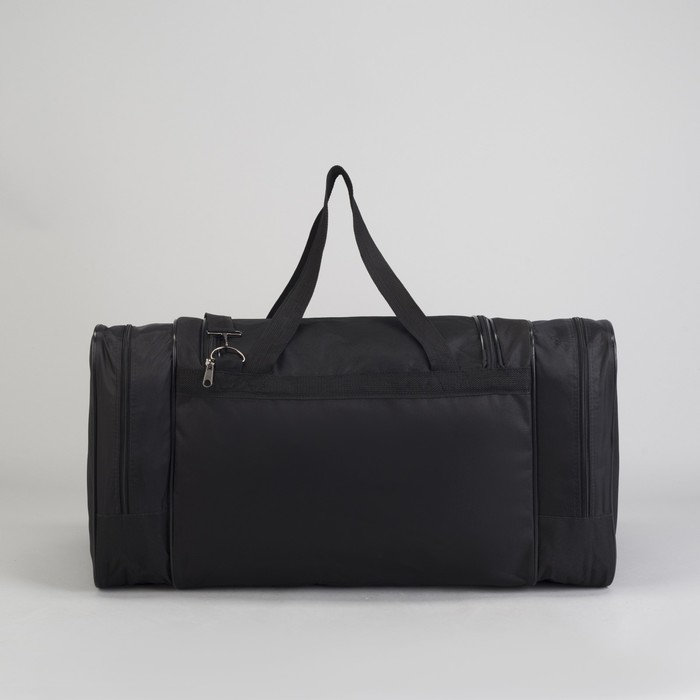 Сумка спортивная на молнии, 1 отдел, 1 наружный карман, цвет чёрный