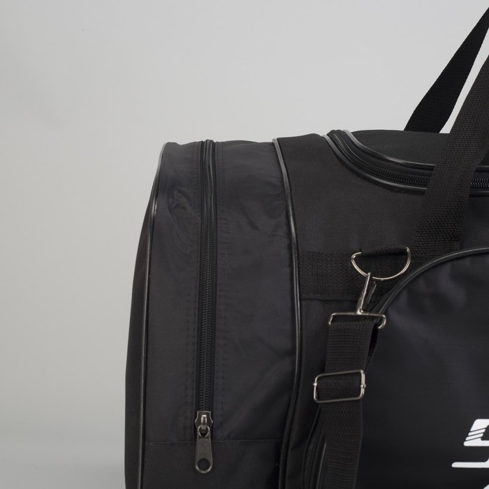 Сумка спортивная на молнии, 1 отдел, 1 наружный карман, цвет чёрный