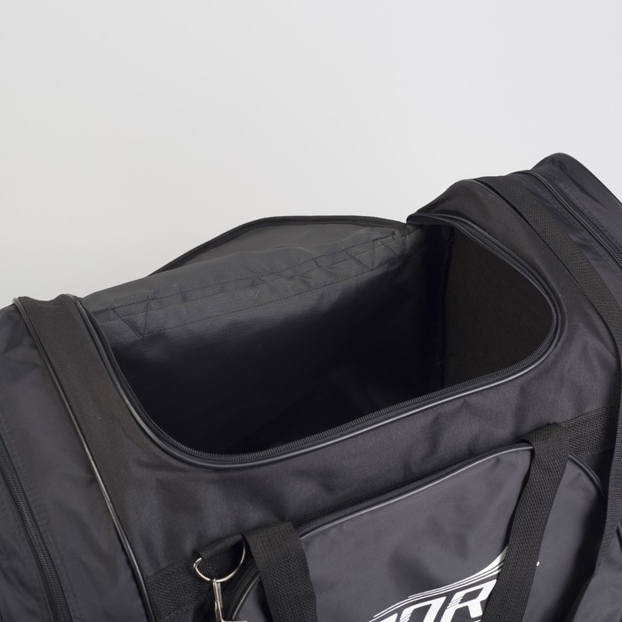 Сумка спортивная на молнии, 1 отдел, 1 наружный карман, цвет чёрный