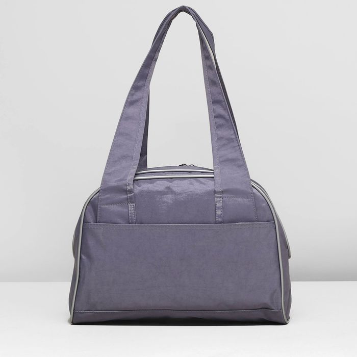 Сумка молодёжная на молнии "Камелия", 1 отдел, 1 наружный карман, серая