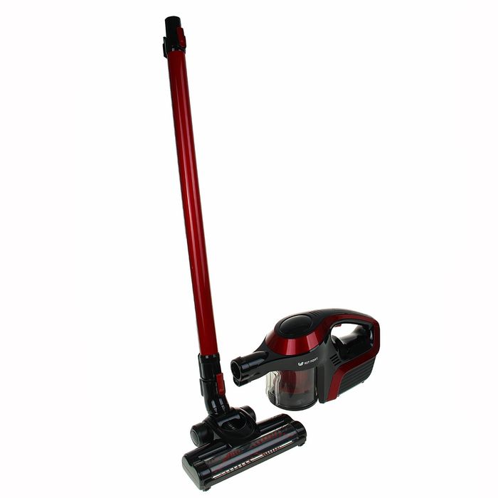 Пылесос Kitfort КТ-515-1, 150 Вт, 0.3 л, вертикальный + ручной, красно-черный