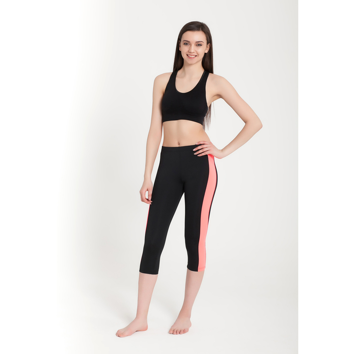 Капри женские, цвет чёрный, рост 158-164 см, размер 42 (90)