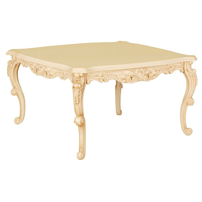 Стол журнальный "Версаль" большой 8003 "Слоновая кость"