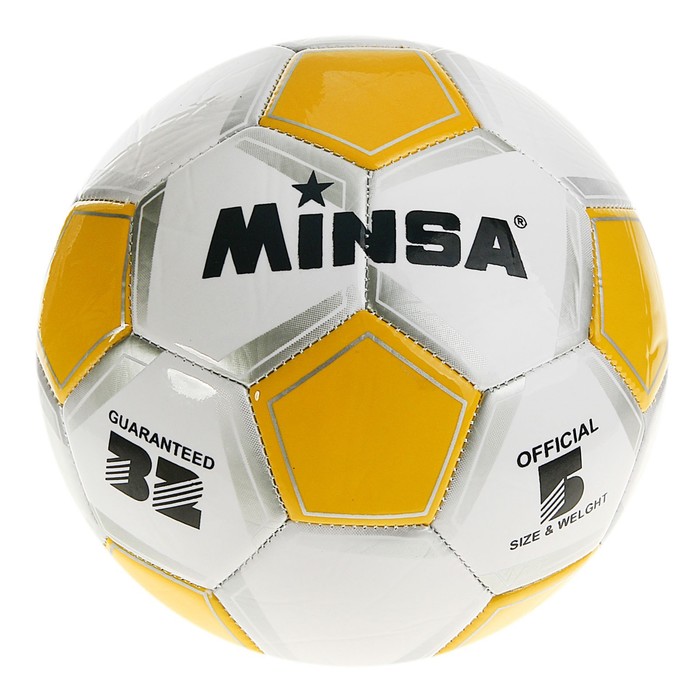 

Мяч футбольный MINSA Classic, ПВХ, машинная сшивка, 32 панели, размер 5