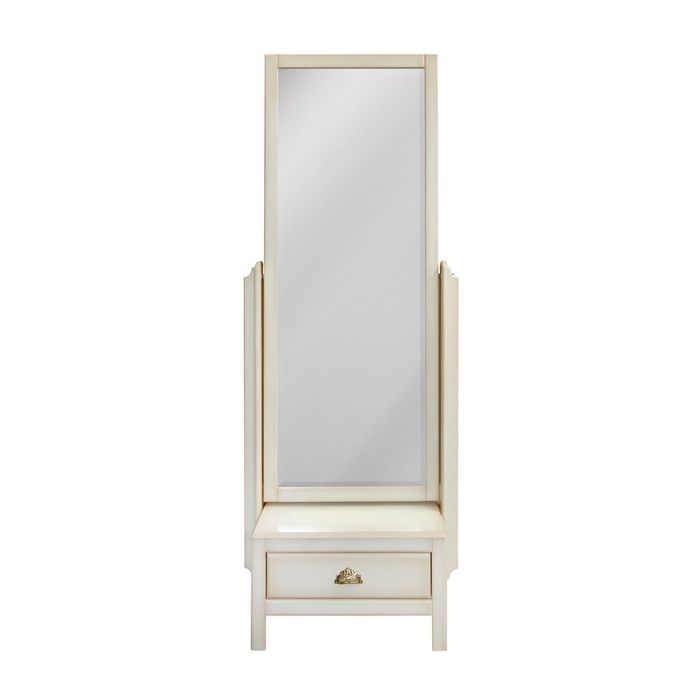 Зеркало напольное "Валенсия" , цвет "Слоновая кость"
