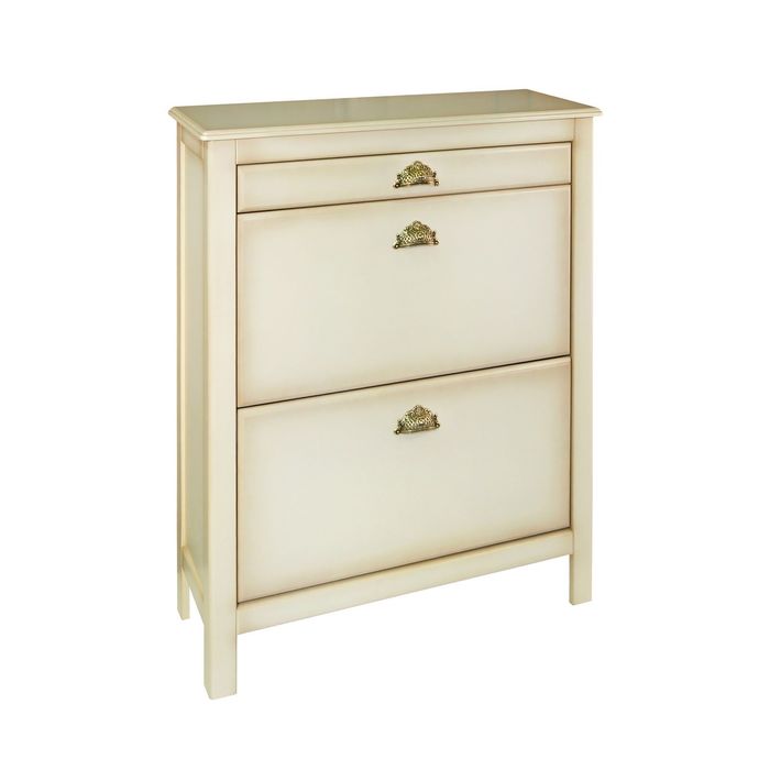 Обувница "Валенсия" узкая, цвет "Слоновая кость"