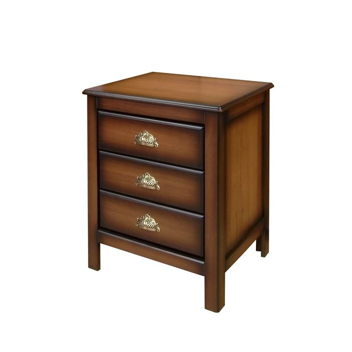 Тумба под телефон "Валенсия"с тремя ящиками, цвет "Итальянский орех"