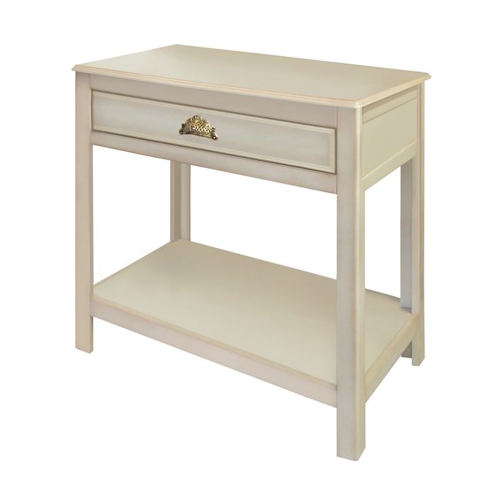 Консольный стол "Валенсия" с одним ящиком, цвет "Слоновая кость"