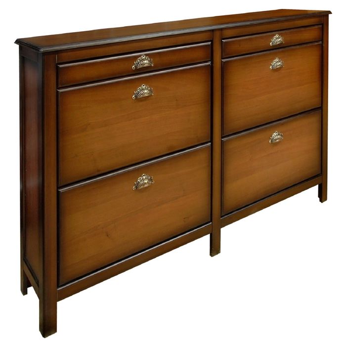 Обувница "Валенсия" узкая двойная, цвет "Итальянский орех"