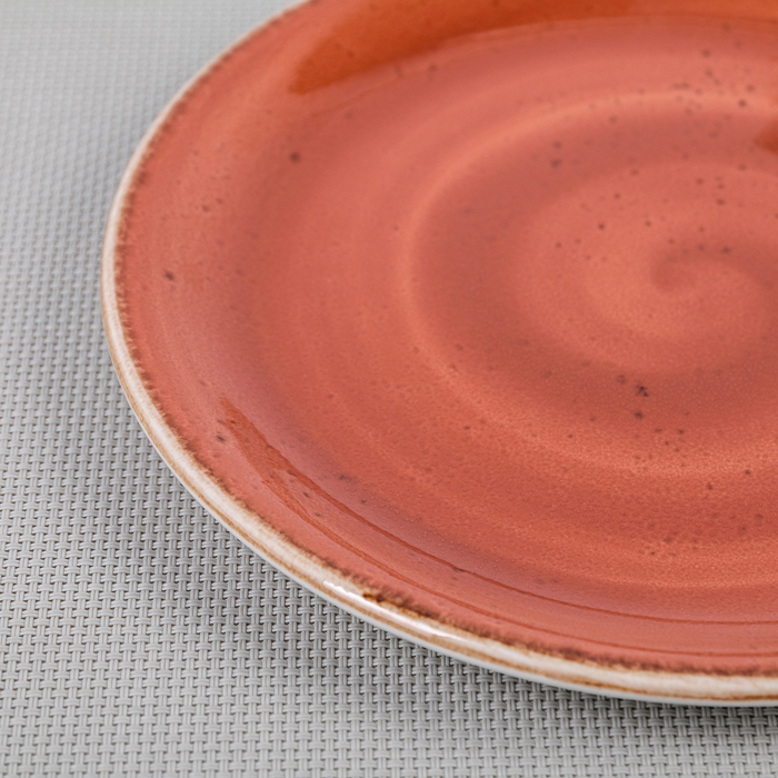 Тарелка мелкая 20,2 см «Крафт», цвет терракот