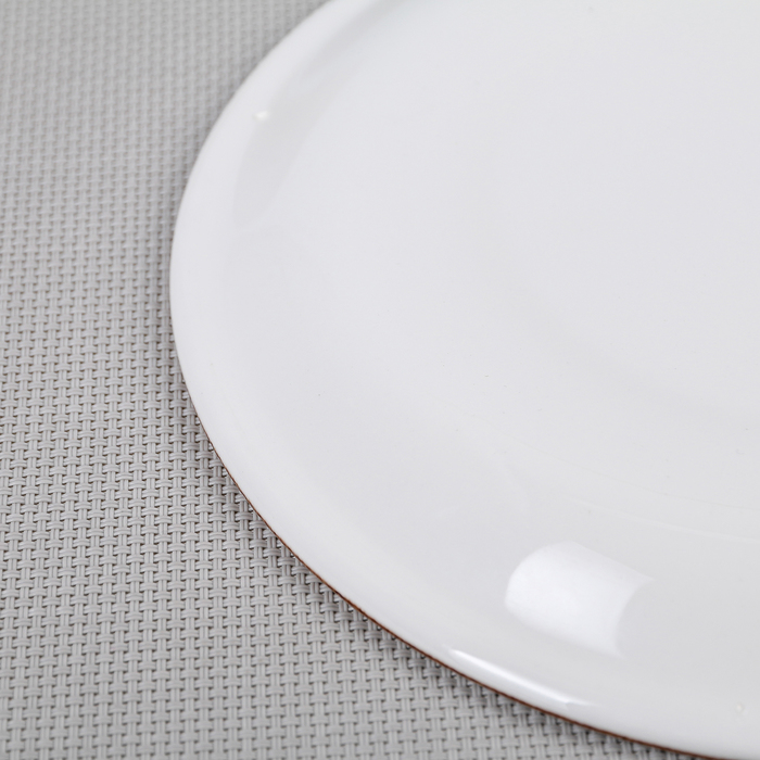 Тарелка мелкая 20,2 см «Крафт», цвет терракот