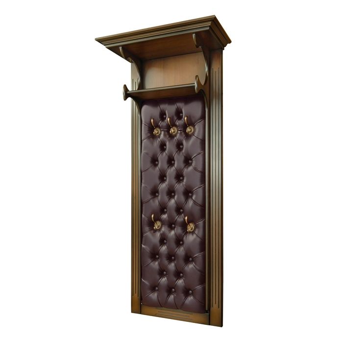 Вешалка "Валенсия" односекционная с карнизом и доп. полкой арт., цвет "Итальянский орех"