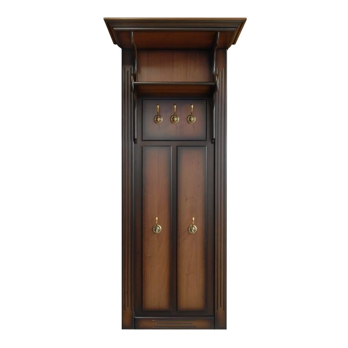 Вешалка "Валенсия" односекционная с карнизом и доп. полкой, цвет "Итальянский орех"