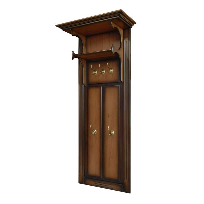 Вешалка "Валенсия" односекционная с карнизом и доп. полкой, цвет "Итальянский орех"