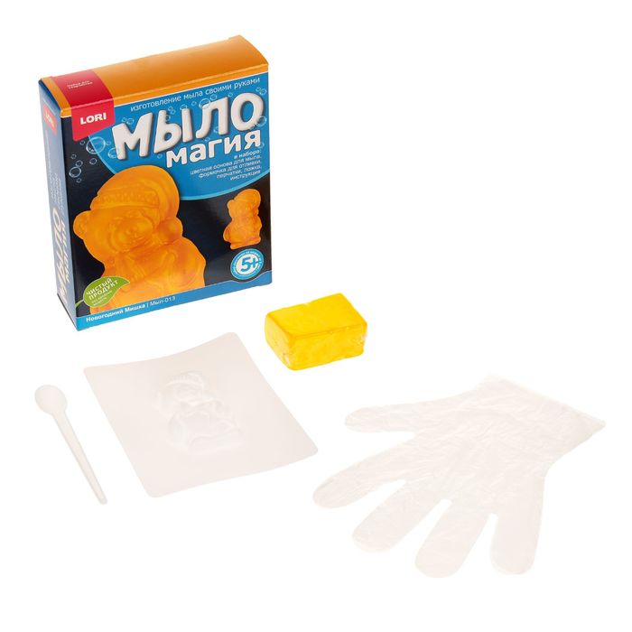 Набор для создания мыла "Новогодний мишка"