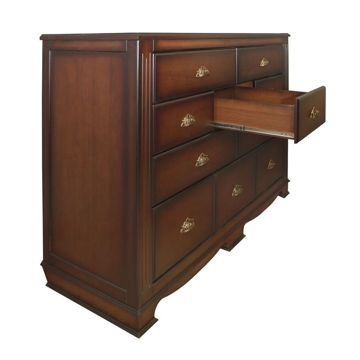 Комод "Лувр" 10 ящиков , цвет "Итальянский орех"