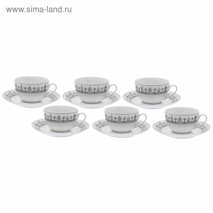 фото Чайный набор saragossa, 12 предметов, чашка 250 мл, блюдце 16 см esprado