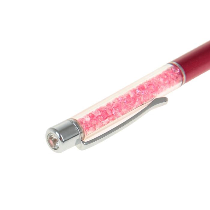 Ручка шариковая подарочная поворотная в пластиковом футляре "Стразы"