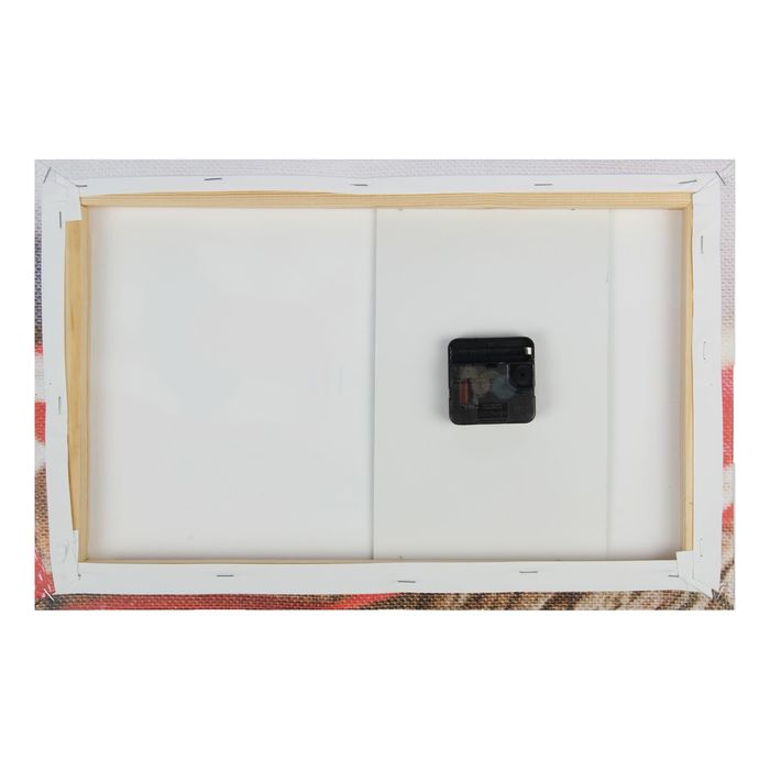 Часы настенные на холсте "Сердечко", 45х30 см