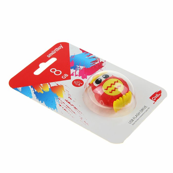 Подарочная USB-флешка Smartbuy 8GB Wild series, "сова"
