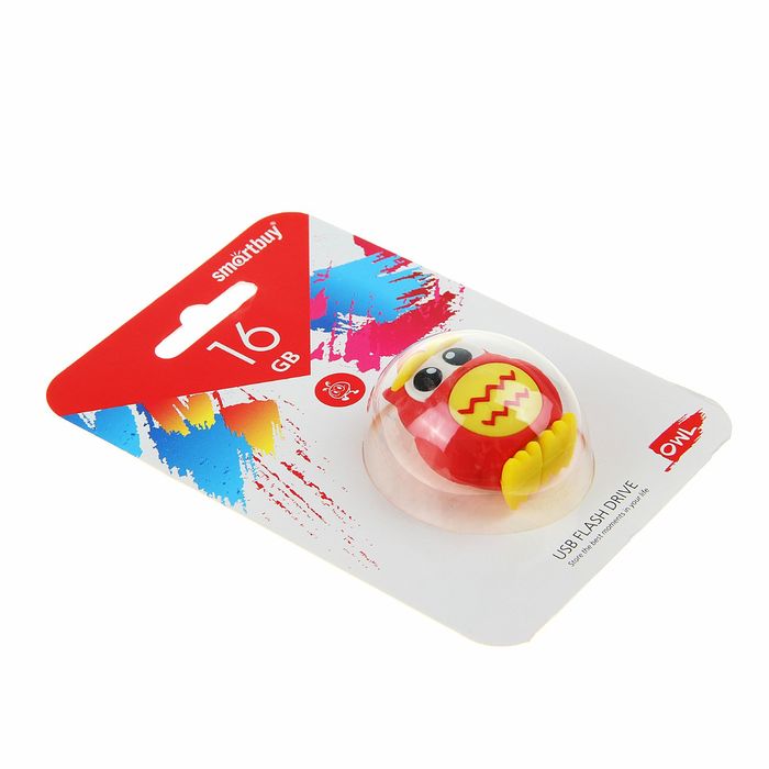 Подарочная USB-флешка Smartbuy 16GB Wild series, "сова"