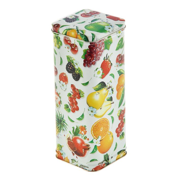 Подарочная коробка "Фрукты", 7,6 х 7,6 х 19,4 см