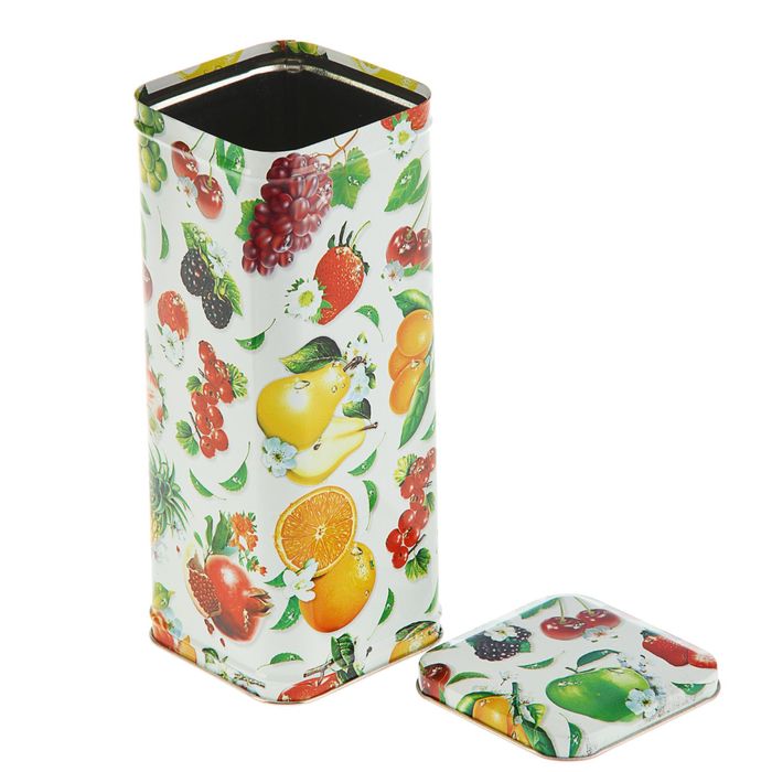 Подарочная коробка "Фрукты", 7,6 х 7,6 х 19,4 см