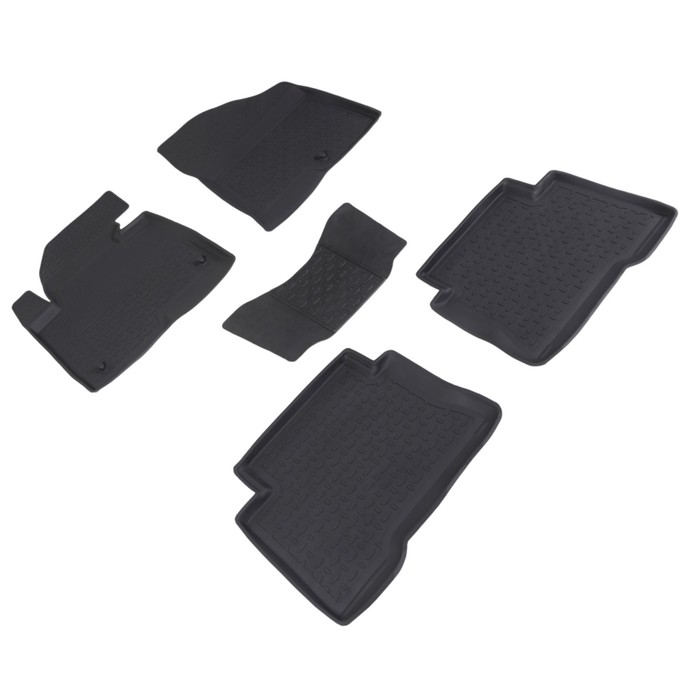 Коврики резиновые с высоким бортом для Hyundai SANTA FE III, 2012-