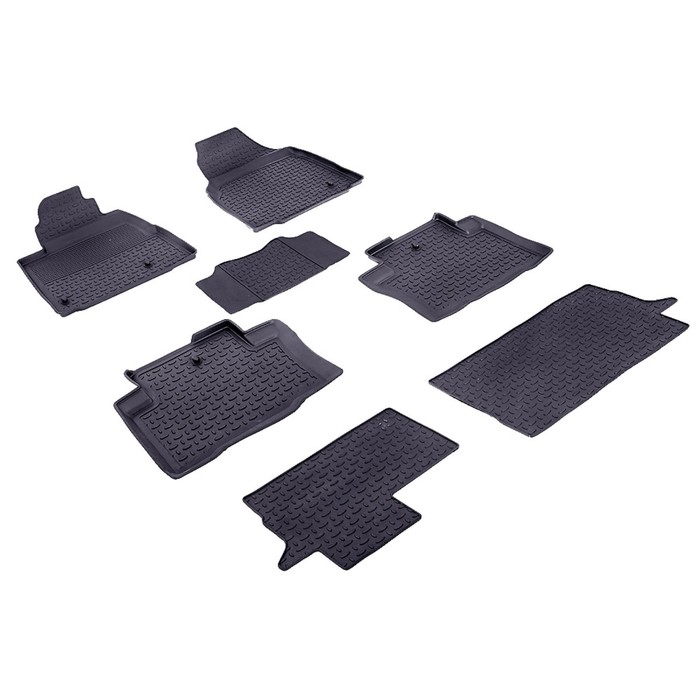 Коврики резиновые с высоким бортом для Honda PILOT II, 2008-