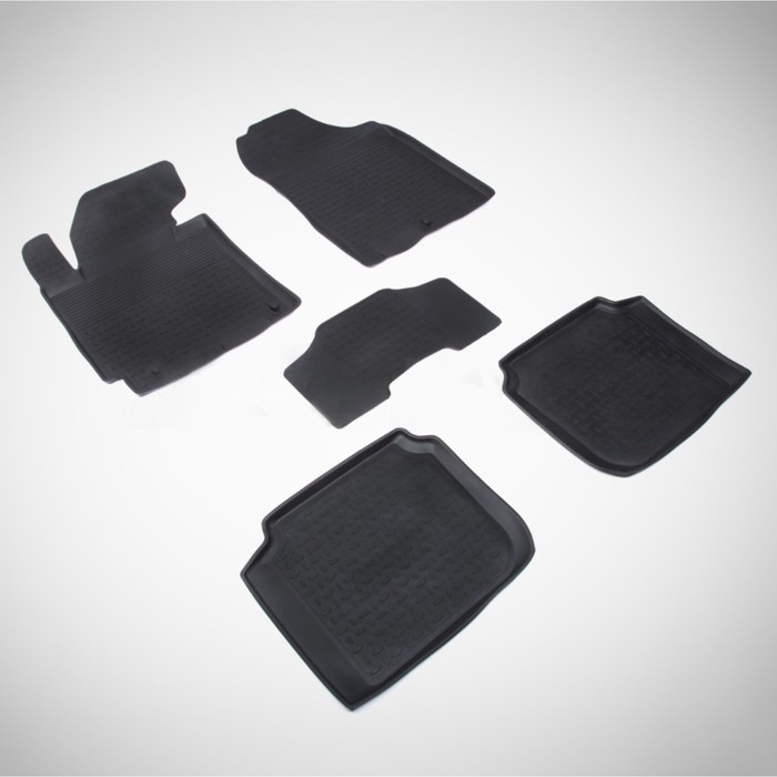 Коврики резиновые с высоким бортом для Hyundai ELANTRA V, 2011-2016