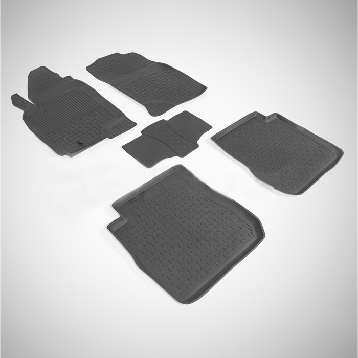 Коврики резиновые с высоким бортом для Mitsubishi OUTLANDER I, 2003-2008