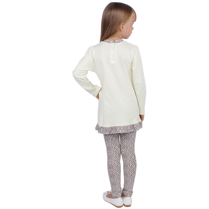 Рейтузы для девочки "Забавные котята", рост 92 см (50), принт леопард (арт. ДРЛ894804н_М)